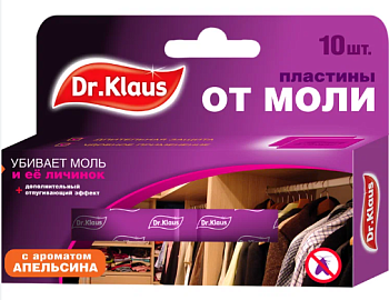 Пластины от МОЛИ апельсин м, в коробке 10 шт.