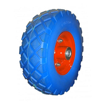 Колесо PU1016 10"х3,50-4 пенополиуретан, к тачкам HT1816, HT1820, втул.16мм
