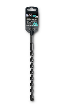 Бур по бетону SDS-plus METALLICA Optima 14 х260/200 мм, напайка с центром, 2 спирали