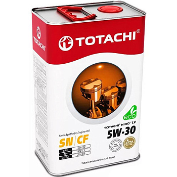Масло моторное TOTACHI NIRO LV Semi-Synthetic SN/CF 5W30 4л SP/GF5