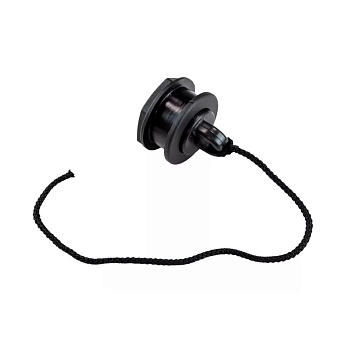 Сливной клапан с пробкой черный 36мм