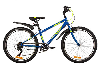 Велосипед NOVATRACK 24" RACER сталь 12'', синий, 6 скор.TZ500/TS-38/SG-6S, V-brake