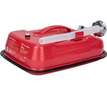 Канистра стальная "AUTOPROFI", горизонт, оцинков, горловина с навинчив. крышкой, перепуск.клапан, 5л