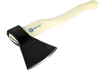 Топор плотницкий КОБАЛЬТ серия МАСТЕР 1400гр кованный, деревянное топорище, полукруглое лезвие 