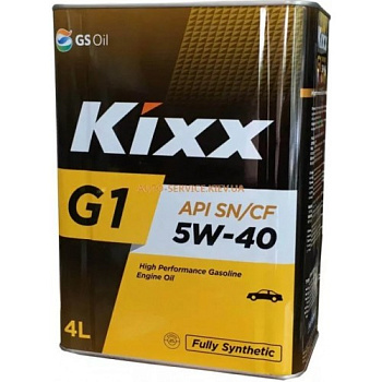 Масло моторное KIXX G1 5W40 4л SP Масло моторное KIXX G1 5W40 4л SP