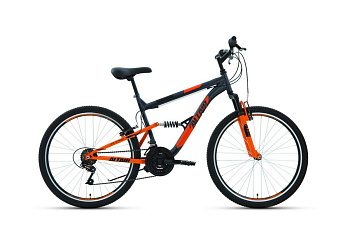 Велосипед ALTAIR MTB FS 26 1.0 (26"18ск. рост 18) темно-серый/оранжевый