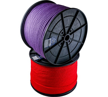 Шнур полип.плет.8мм, 8пр, б. серд. (цена за 1 м) 200м