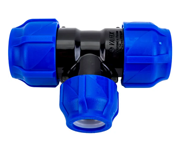 Тройник ПНД компрессионный переходной 32-25-32 (32/8) VALFEX