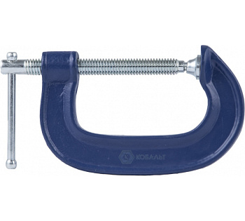 Струбцина КОБАЛЬТ G-образная, 75 мм						