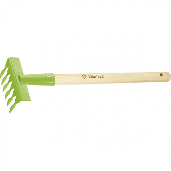 Грабли 6 зуб. витые с рукояткой, 390мм СИБРТЕХ