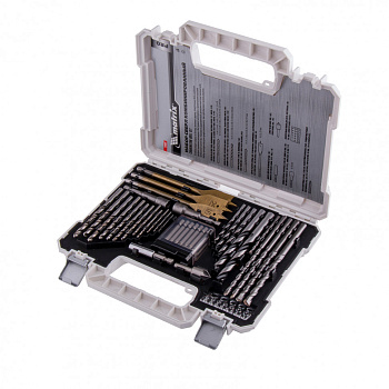 Набор сверл комб., мет. 1-6мм, бетон 4-8мм, дер. 4-10мм, 50пр. MATRIX