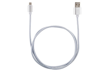 Кабель Energy ET-01 USB/MicroUSB, цвет - серебро