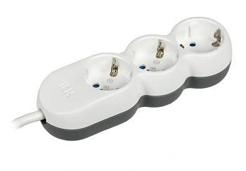Удлинитель 3х5м с заземл. 16А IP20 Uno У03 2P+PE 250В 3х1.5 IEK WYP53-16-03-05-Z