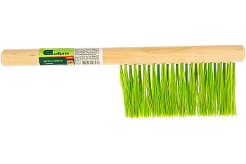 Щетка-сметка 3-рядная, 280мм деревянная ручка СИБРТЕХ