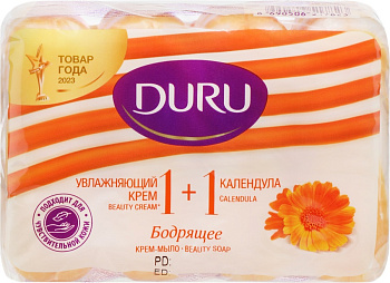 Крем-мыло Календула DURU 1+1 (э/пак)80г*4*12/ 12кор