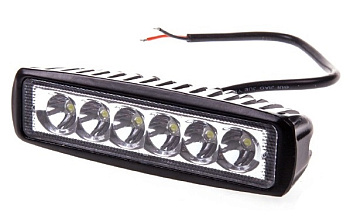 Фара противотуманная KS-W106S-CH "OFF - Road", 6 диодов, 18W, направл.свет, 160*55*45мм, 12/24V шт