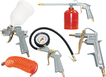 Набор пневмат.инструмента 5пр. Fubag KIT5A (к/р с верх. бачком)