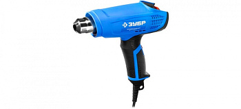 Фен технический ЗУБР М2ДК, ЖК-дисплей, 2 режима, 2000Вт, профессионал