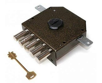 Замок накладной тяж. ЭЛЬБОР 1.06.52.5.1.1. (542ТН) Гранит