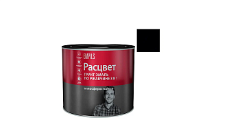 Грунт-эмаль по ржавчине алкидная "РАСЦВЕТ" черная 1.9 кг