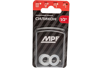 Прокладка 1/2" MPF белая  (силикон, 3шт) МР