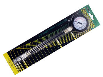 Компрессометр резьбовой гибкий КМ-04 (бензин.двигатель)