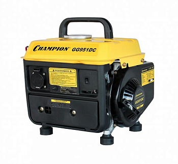 Электростанция CHAMPION GG 951DC (0,65/0,72Квт OHV 2л/с 2-х такт., 4,2л, 15,9кг, 0,7л/ч 12V)