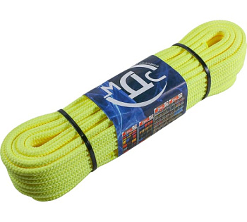 Шнур полип. плет. с сердеч. 6мм 16пр. 20м неоновый