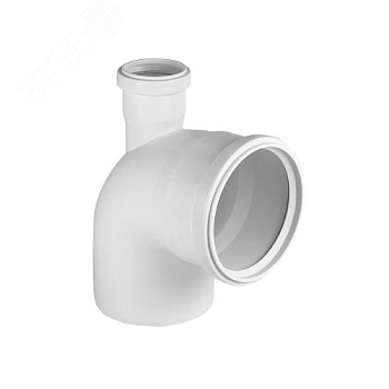 Отвод универсальный 110/50х87,5C фронт-вверх вн.канализ. VALFEX
