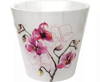 Горшок для цветов London Orchid Deco D 160 мм/1,6 л Фуксия