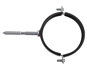 Хомут оцинк. с резин. уплотн. 4" (107-115мм) М8/М10 с шурупом и дюбелем, MP-европодвес