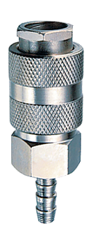 Соединение разъемное рапид(муфта)_елочка 6мм с обжимным кольцом 6х11мм__блистер 1шт