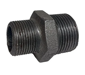 Ниппель чуг перех Ду40х25 (1 1/2"х1") НР Fittex PLUS