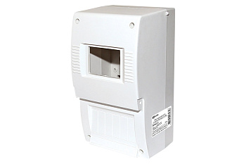 Щиток квартирный под 1 счетчик 6 авт. выкл., с проз. дверкой, бел АБС-пластик SQ0906-0015