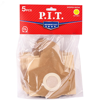 Мешок для пылесосов P.I.T. ADVANCE AVCP02-0015A (бумажный, 5 шт., 15 л.)