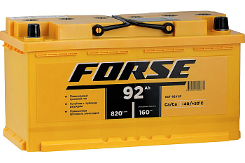 Аккумулятор FORSE 6СТ-92 (0)R VL о/п