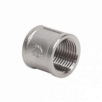 Муфта 1/2"-1/2" вн.р. никель, латунь