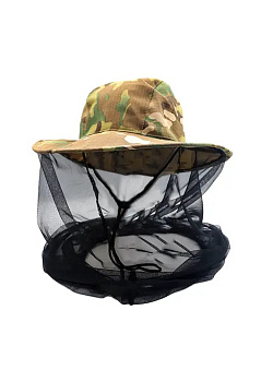 Панама-накомарник с кольцом Антигнус ткань Смесовая Рип-Стоп цвет Мультикам (Размер: 60)