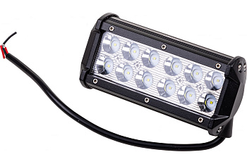 Фара светодиодная OFF ROAD 160*75*60мм прямоугольная 12V/24V 36W 6000K SKYWAY 12 диодов Дальний свет
