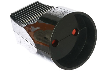 Розетка кабельная 2П б/з 10А 250B черная TDM