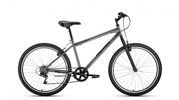 Велосипед ALTAIR MTB HT 26 1.0 (26" 7 ск. рост 17") черный/серый