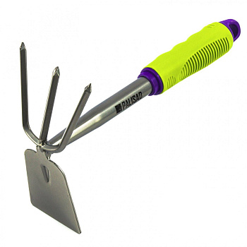 Мотыжка комбинир. "трапеция" и 3-зубая, обрез.рук-ка, может исп. в сборе с 63016, 63017 PALISAD