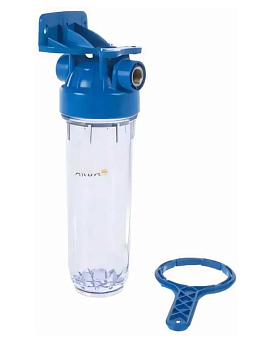 Корпус 10SL ХВС 3/4" прозрачный. Ключ и скоба FHPR34 Кит