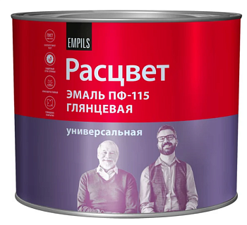 Эмаль "РАСЦВЕТ" ПФ-115  красная 1.9 кг