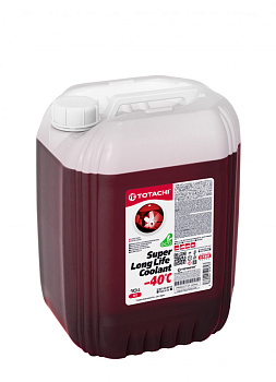Жидкость охлаждающая TOTACHI Long Life Coolant красный (-40 гр.) 10л  Жидкость охлаждающая TOTACHI Long Life Coolant красный (-40 гр.) 10л