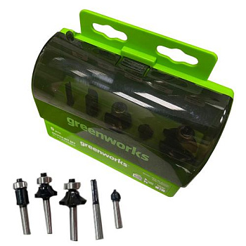 Набор фрез (5шт) для фрезера Greenworks