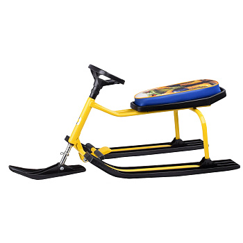 Снегокат БАРС с высокой рамой (РАМА-ЖЕЛТЫЙ)