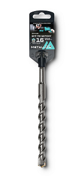 Бур по бетону SDS-plus METALLICA Optima 16 х210/150 мм, напайка с центром, 2 спирали
