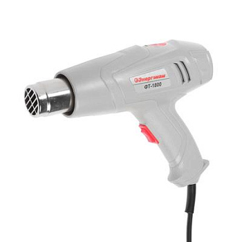 Фен технический Энергомаш, 1800 Вт, 2 ступени, 2 насадки