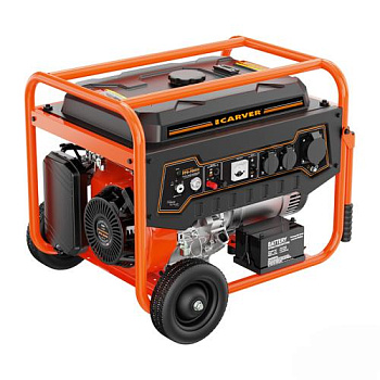 Генератор CARVER PPG- 9000R бензин(LT-192FА,7,0/7,5кВт,220В,бак 25л,эл.ст,ATS-порт,кол/рук.медь)6ш/п
